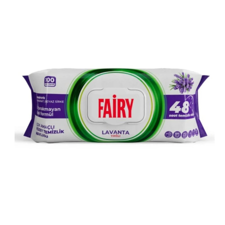 Hartie & Consumabile - Servetele umede multisuprafete Fairy Lavanda 100buc