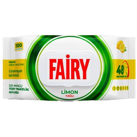 Hartie & Consumabile - Servetele umede multisuprafete Fairy Lemon 100buc