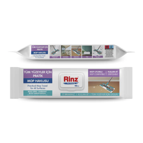 Detergenti pardoseli - Servetele umede parsodeli Rinz 40buc