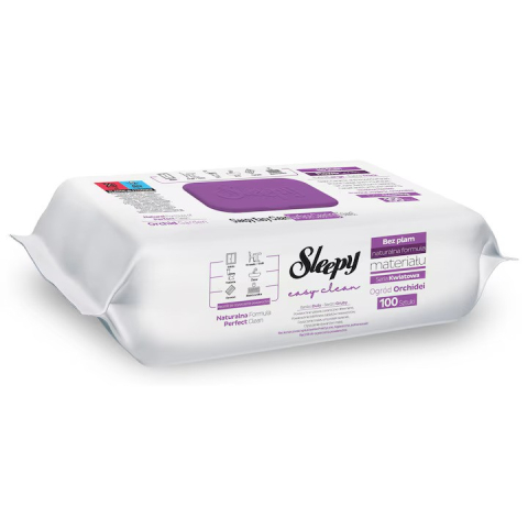 Folii & consumabile - Servetele umede Sleepy Orhidee 100buc