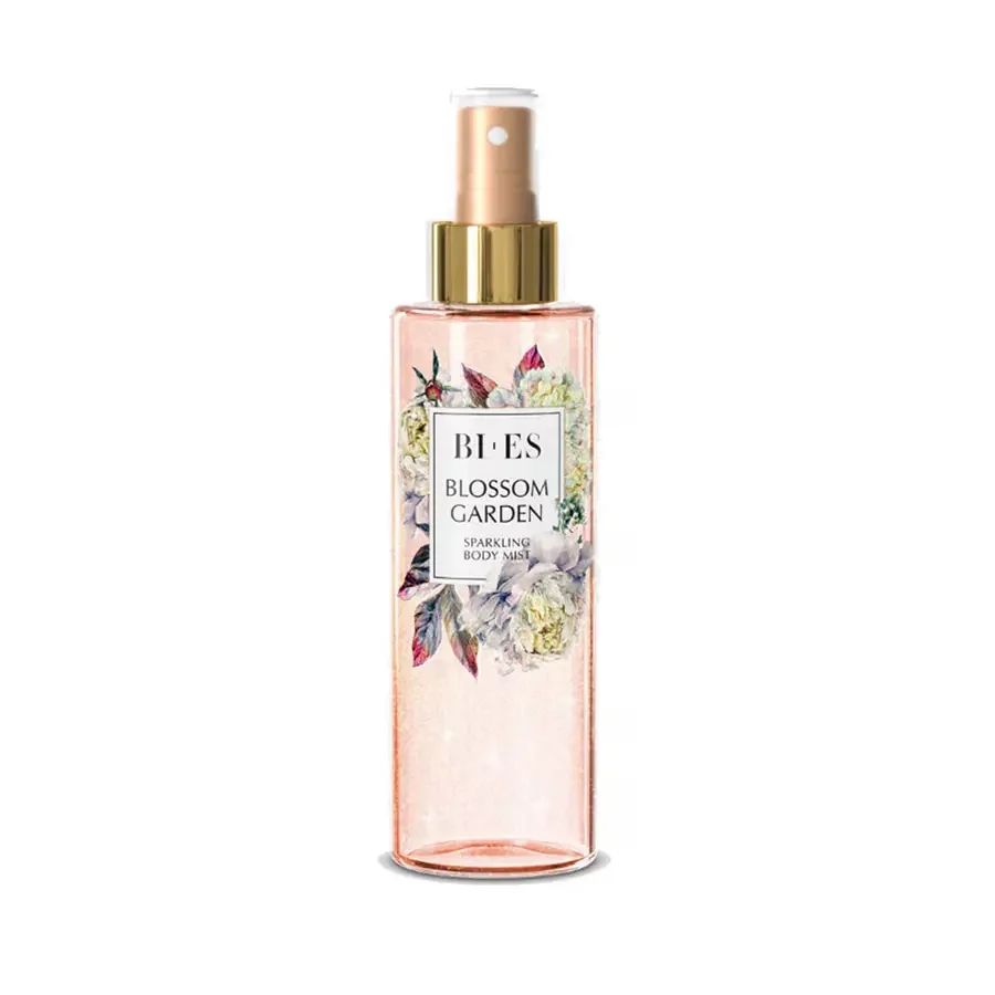 Creme & Lotiuni - Spray corp cu sclipici BI-ES Blossom Garden 200ml