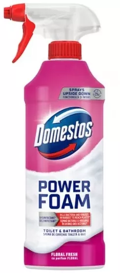 Detergenti baie - Spray spuma baie Domestos Floral 435ml