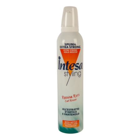 Igiena feminina - Spumă de păr Intesa Styling Curl Reviver Extra Strong, pentru bucle, cu extract de urzică și pantenol, 300 ml