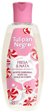 Creme & Lotiuni - Ulei corp Tulipan Negro Fresa & Nata 200ml