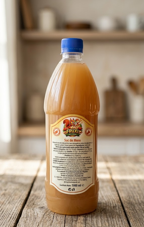 Suc Natural de Mere (Fruxi) – 100% Fruct, Presat la Rece [2]
