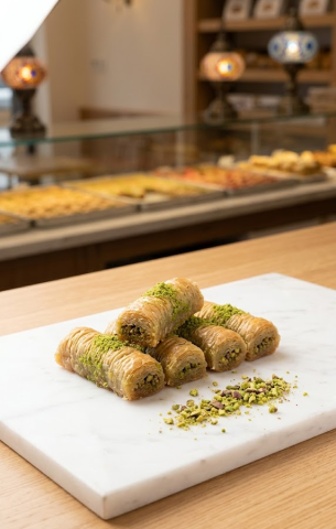 Baklava - Baklava Rulou cu Fistic
