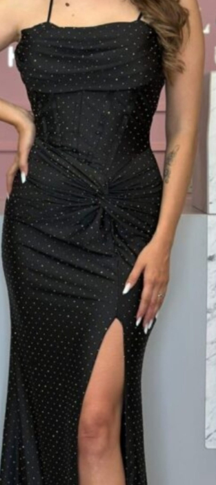 Rochie Aurora, cu cristale argintii si corset [3]