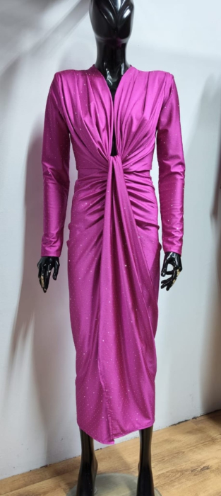 Rochie Lunaria, cu cristale argintii [9]