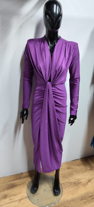 Rochie Lunaria, cu cristale argintii [10]