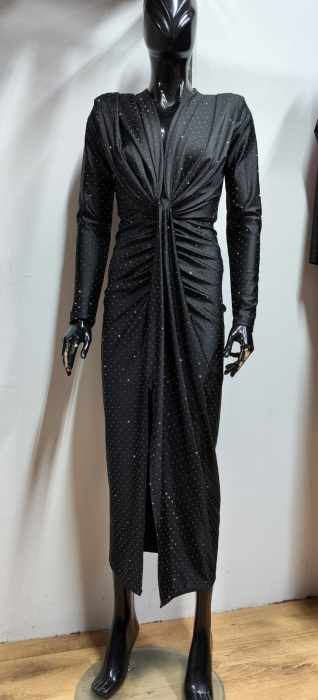 Rochie Lunaria, cu cristale argintii [5]