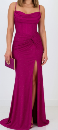 Rochie Aurora, cu cristale argintii si corset [4]
