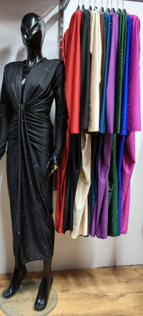 Rochie Lunaria, cu cristale argintii [1]