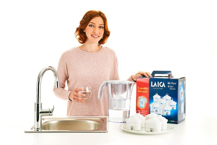 Cana filtranta de apa Laica Stream, 2.3L, + 6 cartuse filtrante [9]