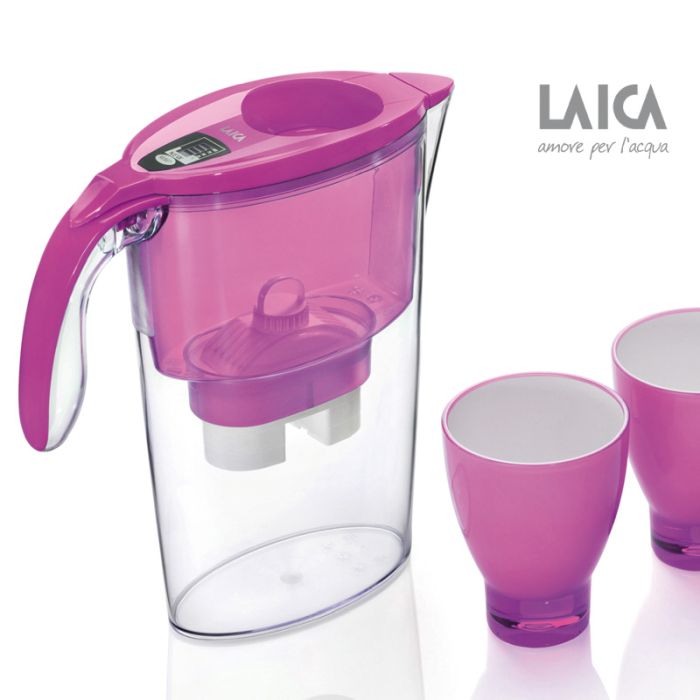 Cana filtranta de apa Laica Stream Fuchsia, 2.3 litri [2]