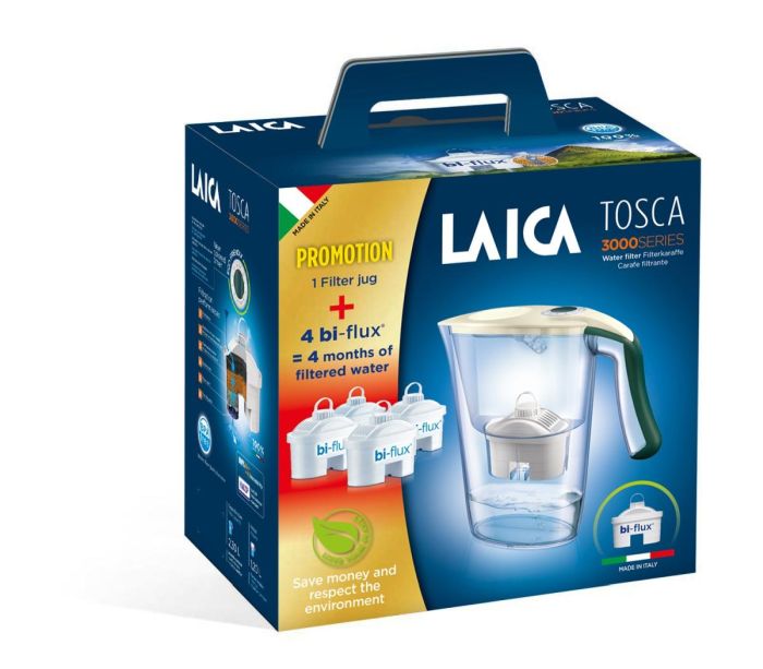Cana filtranta de apa Laica Tosca, 2,3L, + 4 cartuse filtrante [2]