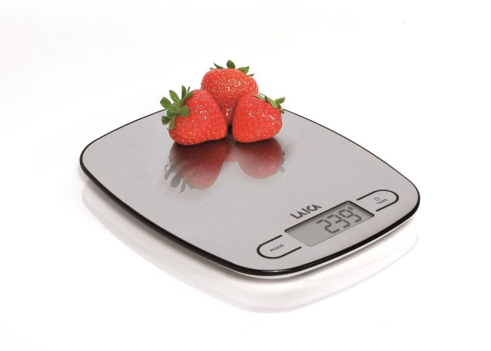 Cantar electronic de bucatarie Laica KS1033 Professional, 5 kg, gri, platforma inox [2]