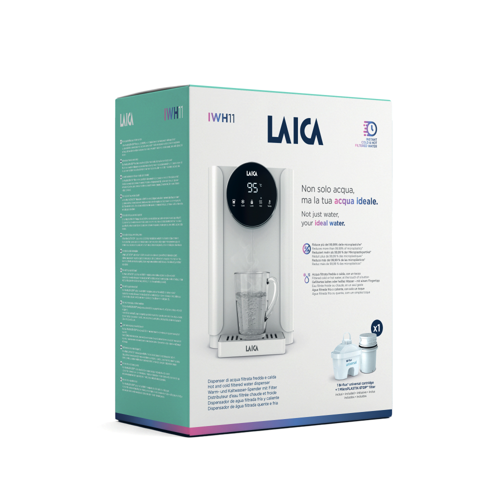 Dispenser de apă filtrată rece și fierbinte LAICA, 7 trepte de temperatură, 10- 90 grade C, 3L, [19]