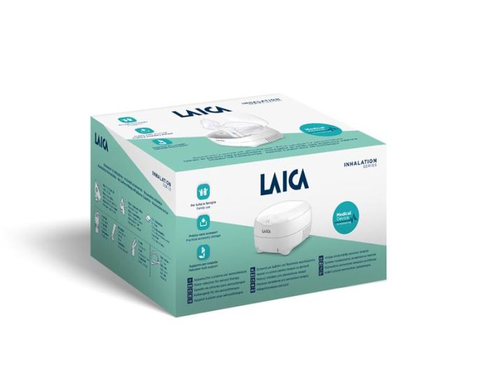 NOU: Aparat de aerosoli Laica NE2015, compartiment accesorii, cu piston, copii si adulti [2]