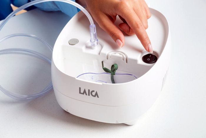 NOU: Aparat de aerosoli Laica NE2015, compartiment accesorii, cu piston, copii si adulti [5]
