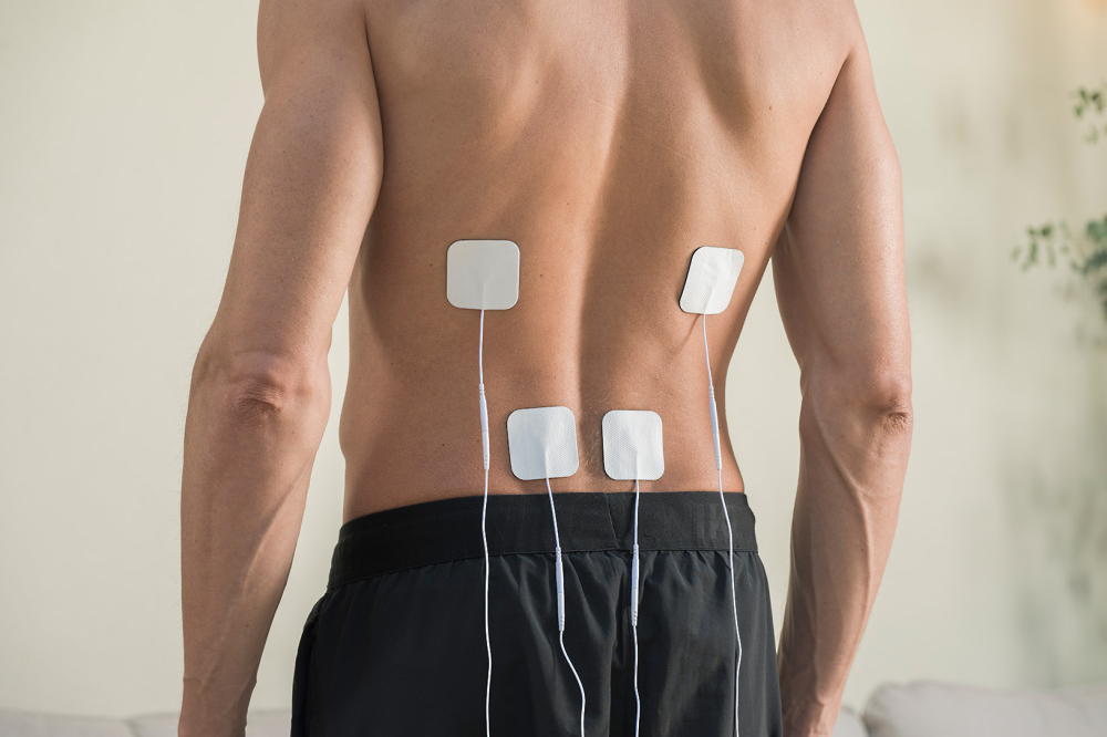 NOU: Aparat de masaj Electrostimulator nervos transcutanat TENS, 4 electrozi, 2 canale, 50 programe [14]