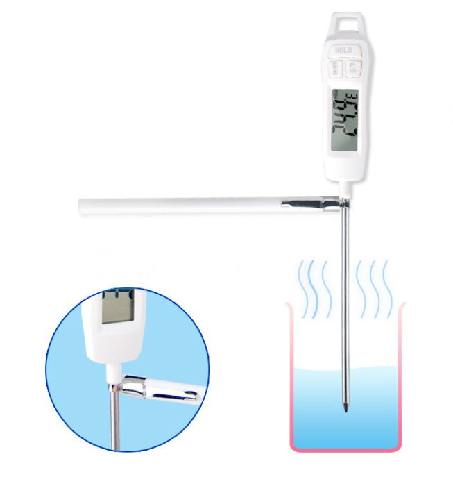Termometru cu sonda penetranta Katter KR40, pentru bucatarie, alb, 14 cm [4]
