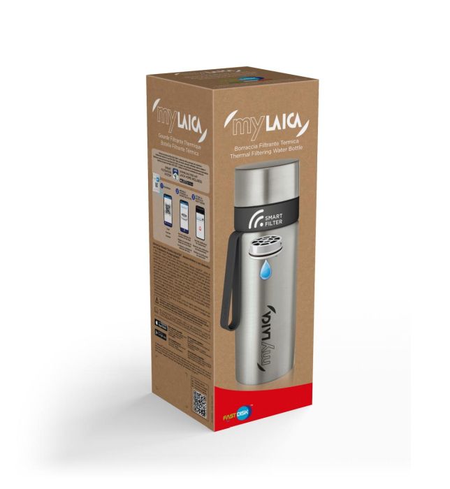 Termos filtrant din inox myLaica 600 ml, filtru Fast Disk [4]
