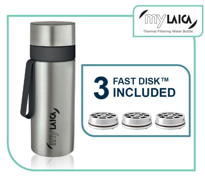 Termos filtrant din inox myLaica 600 ml, filtru Fast Disk [5]