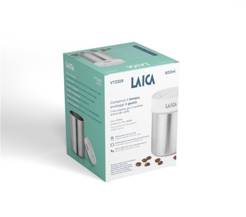 NOU: Borcan din inox cu vidare automată Laica VT3309, 0,8 L, păstrează prospețimea, textura și aroma intacte [2]