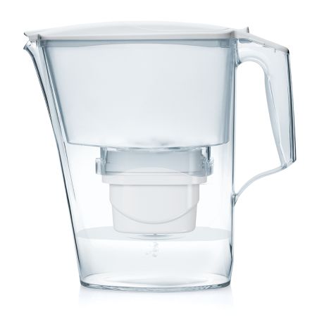 Aqua Optima - Cana filtranta de apa Aqua Optima Liscia, alb, 2,5 litri
