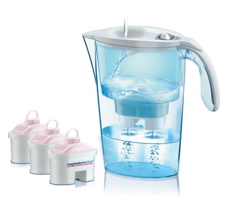 Cani filtrante de apa Laica - Cana filtranta de apa Laica + 3 filtre Magnesium Active, Alb, 2.3 litri, J31CC20