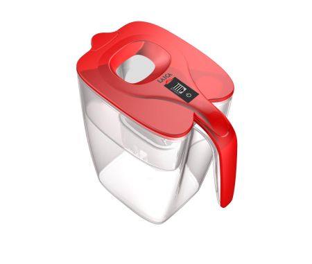 Cana filtranta de apa Laica BIG Milano Rosu, 3.7 litri, indicator electronic [1]
