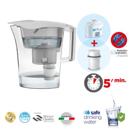 Cana filtranta de apa Laica Germ Stop Predator, 3 litri, alb [3]