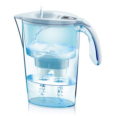 Stream Colors - 2,3 litri - Cana filtranta de apa Laica Stream, 2.3 litri, Alb