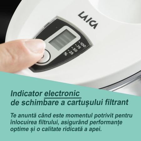 Cana filtranta de apa Laica Stream, 2.3 litri, Alb [1]