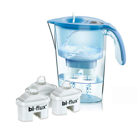 Stream Colors - 2,3 litri - Cana filtranta de apa Laica Stream Blue + 3 filtre, 2.3 litri, albastru