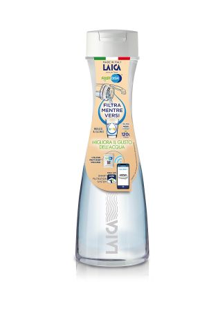 Filtrarea apei - NOU: Carafa filtranta de apa Laica GlaSSmart, din sticla, 1.1 litri, Verde