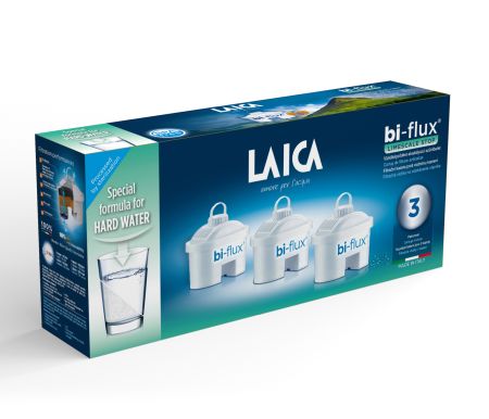 Filtre Bi-Flux - Cartuse filtrante de apa anti calcar Laica Bi-Flux Limescale STOP, 3 buc/pachet