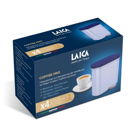Filtrarea apei - Filtre de apa Laica Coffee Pro pentru espressoare Philips si Saeco, 4 buc/pachet