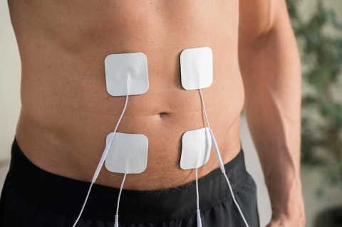 NOU: Aparat de masaj Electrostimulator nervos transcutanat TENS, 4 electrozi, 2 canale, 50 programe [16]