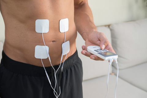 NOU: Aparat de masaj Electrostimulator nervos transcutanat TENS, 4 electrozi, 2 canale, 50 programe [8]
