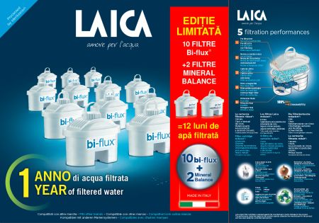 Filtre Bi-Flux - Pachet 10 cartuse filtrante Bi-flux + 2 Mineral Balance