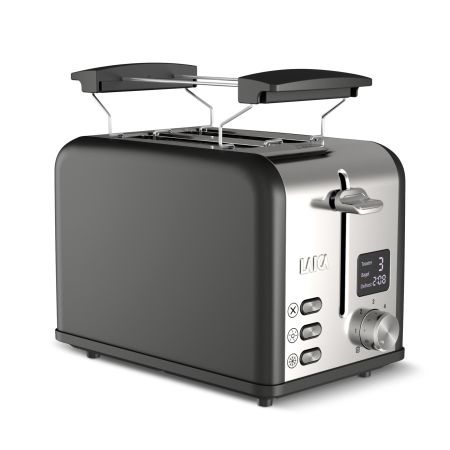 Prajitoare de paine - Prajitor de paine Laica HI1000, 2 felii, 6 niveluri, defrost, reheat, 880W