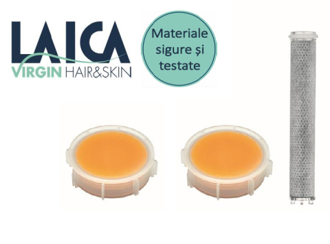 Cap de dus cu filtru - Rezerve pentru capul de dus Laica, 1 filtru de clor, 2 rezerve de Vitamina C