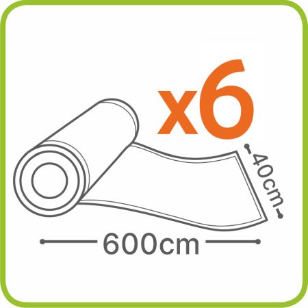 NOU: Role pentru vidat alimente, 40 x 600 cm, Laica VT3515, 6 role [1]
