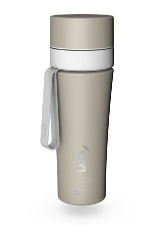 Filtrarea apei - Sticlă filtranta Sport myLaica, Inox, 0,55 litri, portabilă, Gri, filtru Fast Disk