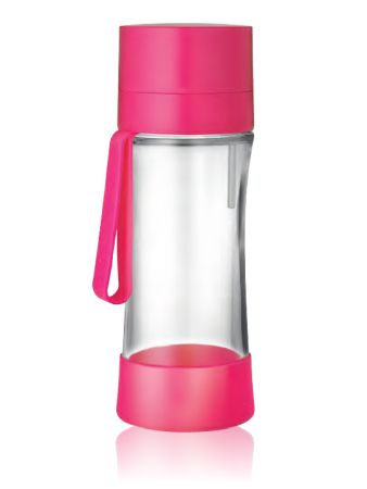 Filtrarea apei - Sticlă filtrantă Sport myLaica, Sticlă, 0,50 litri, portabilă, Roz