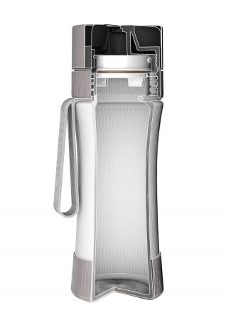 Sticlă filtrantă Sport myLaica, Sticlă, 0,50 litri, portabilă, Roz [3]