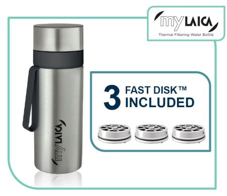 Termos filtrant din inox myLaica 600 ml, filtru Fast Disk [4]