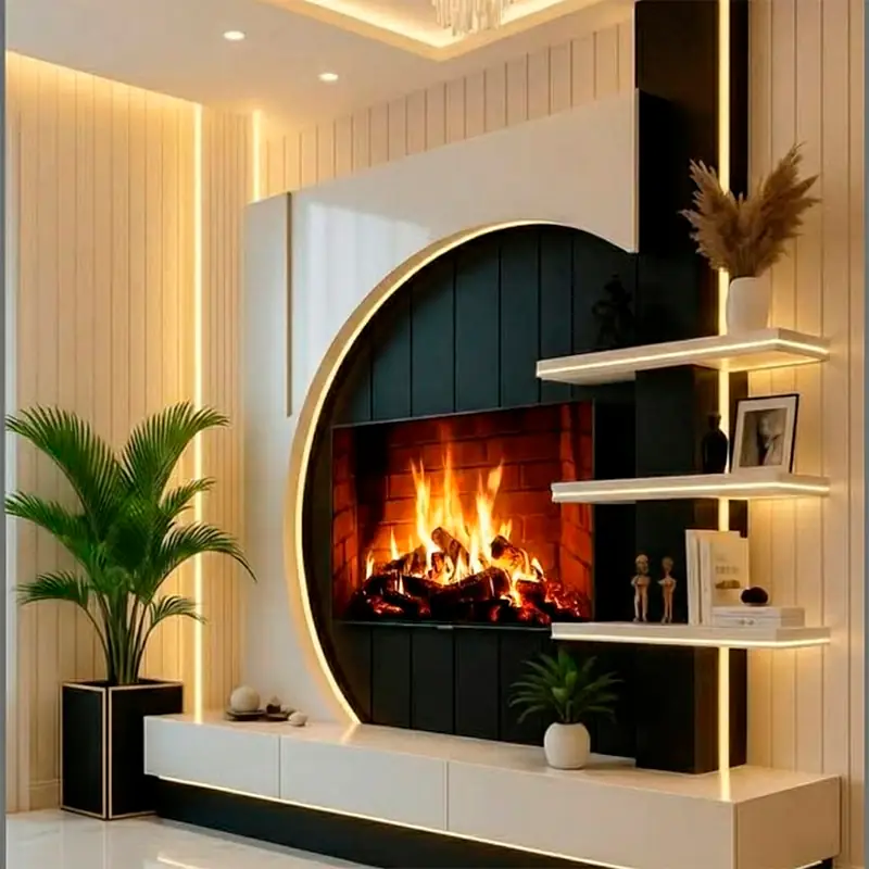 Riflaj MDF Crem cu 3 LED - 60x280cm [5]