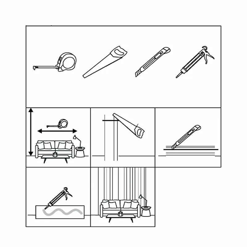 Riflaj Decorativ Alb cu Oglindă Argintie - Design Premium [5]